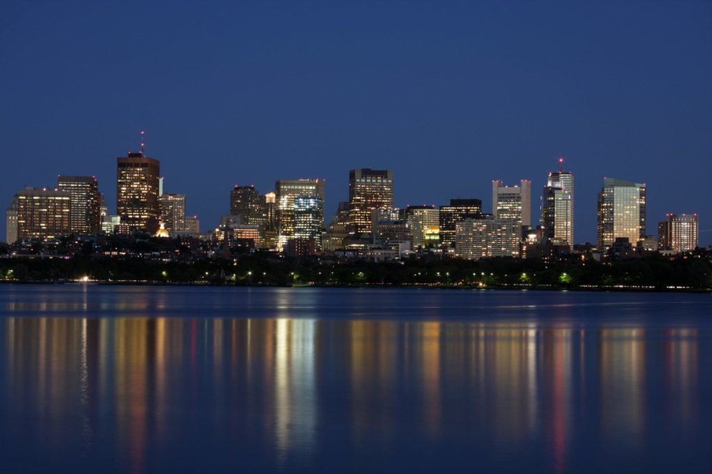 Boston skyline representing corporate travel