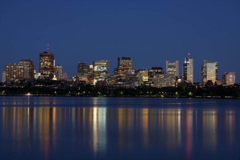 Boston skyline representing corporate travel